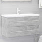 Bathroom Furniture Set Concrete grey Engineered wood Medium