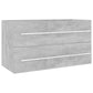 Bathroom Furniture Set Concrete grey Engineered wood Medium