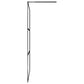 Walk-in Shower Wall with Clear ESG Glass Black 35.4"x76.8"