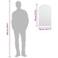 Mirror Transparent Glass Standard Modern Mirror Rectangular