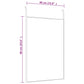 Door Mirror Gold Aluminum, glass Regular Adjustable Door Mirror