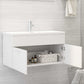 Sink Cabinet With Basin White Engineered Wood Sink Cabinet