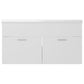 Sink Cabinet With Basin White Engineered Wood Sink Cabinet