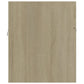 Sink Cabinet With Basin Sonoma oak, White Engineered wood, Ceramic