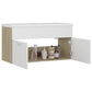 Sink Cabinet With Basin White and sonoma oak