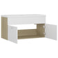 Sink Cabinet With Basin White and sonoma oak