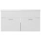 Sink Cabinet With Basin White and sonoma oak