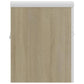 Sink Cabinet With Basin White and sonoma oak