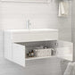 Sink Cabinet With Basin High gloss white Engineered Wood