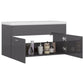 Sink Cabinet With Basin High Gloss Grey, White