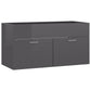 Sink Cabinet With Basin High Gloss Grey, White