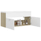 Sink Cabinet With Basin White and Sonoma Oak
