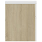 Sink Cabinet With Basin White and Sonoma Oak