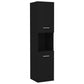Bathroom Furniture Set Black Engineered wood, acrylic