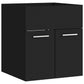 Bathroom Furniture Set Black Engineered wood, acrylic