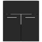 Bathroom Furniture Set Black Engineered wood, acrylic