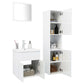 Bathroom Furniture Set High gloss white Engineered wood, acrylic