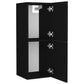Bathroom Furniture Set Black, White Engineered wood, acrylic, ceramic