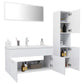 Bathroom Furniture Set White Engineered wood, acrylic, ceramic