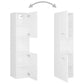 Bathroom Furniture Set White Engineered wood, acrylic, ceramic