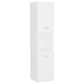 Bathroom Furniture Set High Gloss White Engineered Wood, Ceramic