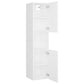 Bathroom Furniture Set High Gloss White Engineered Wood, Ceramic