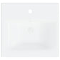 Bathroom Furniture Set High Gloss White Engineered Wood, Ceramic