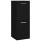 Bathroom Furniture Set Black, White Engineered wood, ceramic, acrylic