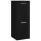 Bathroom Furniture Set Black Engineered wood, ceramic Large