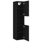 Bathroom Furniture Set Black, White Engineered wood, Ceramic Medium