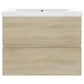 Sink Cabinet With Basin Sonoma Oak Engineered wood, Ceramic
