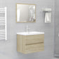 Sink Cabinet With Basin Sonoma Oak Engineered wood, Ceramic