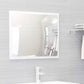 Bathroom Furniture Set High gloss white Engineered wood, Ceramic