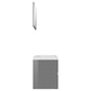 Bathroom Furniture Set High gloss grey, white