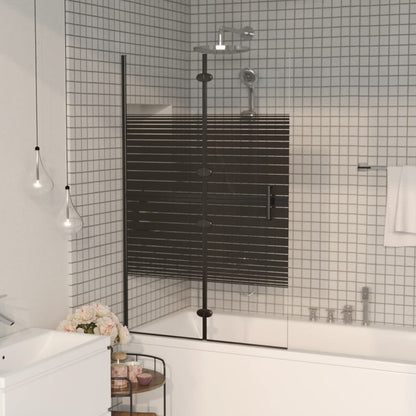 Folding Shower Enclosure ESG 31.5"x55.1" Black