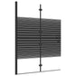 Folding Shower Enclosure ESG 39.4"x55.1" Black