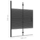 Folding Shower Enclosure ESG 39.4"x55.1" Black