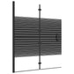 Folding Shower Enclosure ESG 47.2"x55.1" Black