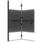 Folding Shower Enclosure ESG 47.2"x55.1" Black