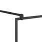 Walk-in Shower Wall with Clear ESG Glass 31.5"x76.8" Black