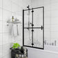 Folding Shower Enclosure ESG 31.5"x55.1" Black