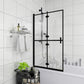 Folding Shower Enclosure ESG 47.2"x55.1" Black