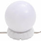 Wall Mirror With Led Light Silver Glass, Plastic
