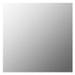 Wall Mirror With LED Light Silver Glass 19.7 x 19.7 in
