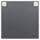 Wall Mirror With LED Light Silver Glass 19.7 x 19.7 in