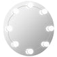 Wall Mirror With Led Light Silver Glass, plastic Medium
