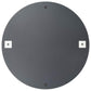 Wall Mirror With LED Light Silver Glass, Plastic 19.7 in Diameter