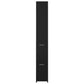 Bathroom Cabinet Black Engineered wood Slim and tall