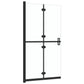 Foldable Walk-in Shower Wall Transparent ESG Glass 47.2"x74.8"