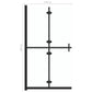 Foldable Walk-in Shower Wall Transparent ESG Glass 47.2"x74.8"